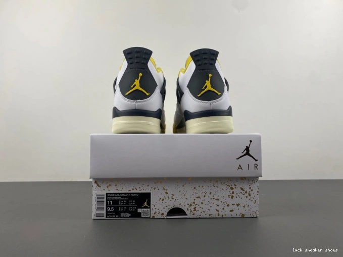 Rep LUCY Jordan Air 4 AQ9129-101 WNNS Vivid Sulfur 0707